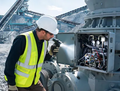 Field service director at quarry plant